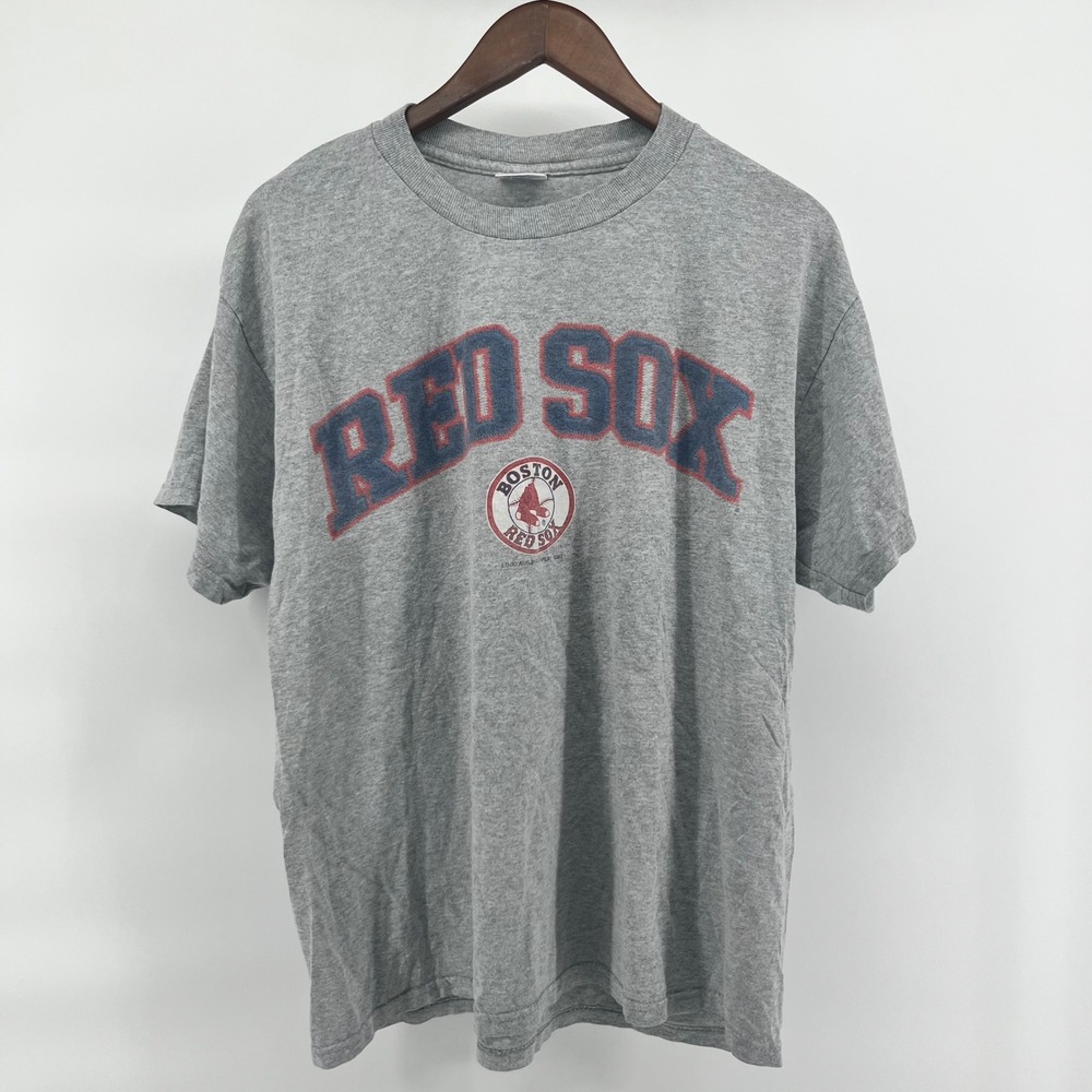 Vintage 2000 Boston Red Sox T Shirt Delta Pro Weight Heather Gray Mens Large MLB